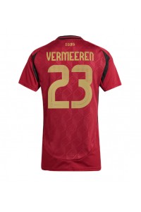 België Arthur Vermeeren #23 Voetbaltruitje Thuis tenue Dames EK 2024 Korte Mouw